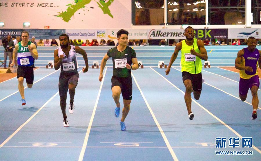 (體育)(1)田徑——室內(nèi)大獎(jiǎng)賽:蘇炳添賽季首秀開門紅
